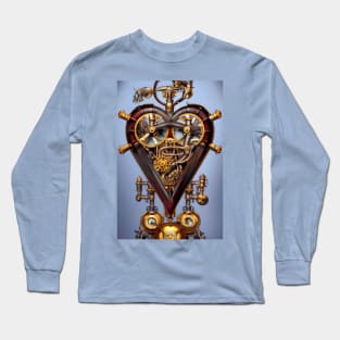 Steampunk mechanical heart Long Sleeve T-Shirt